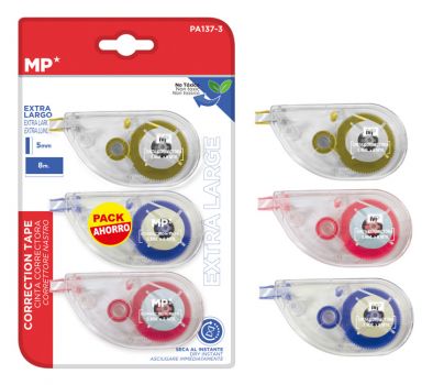 MP διορθωτική ταινία PA137-3, 5mm x 8m, σετ 3τμχ - Office Supplies