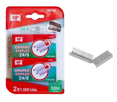 MP ανταλλακτικά συρραπτικού 24/8 PA183, 2x 1000τμχ - Office Supplies