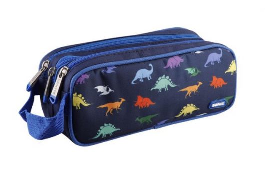 MP υφασμάτινη κασετίνα PA293-30, 3 θέσεων, μπλε - Office Supplies