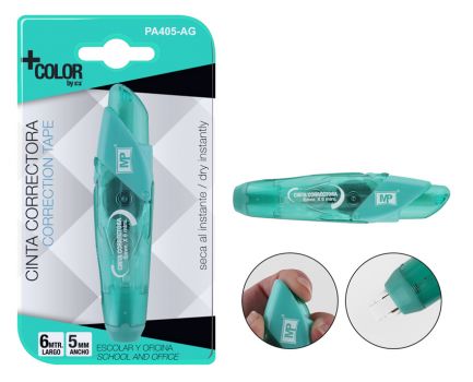 MP διορθωτική ταινία PA405-AG, 5mm, 6m, πετρόλ - Office Supplies