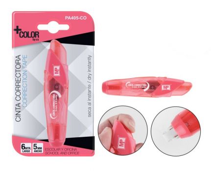 MP διορθωτική ταινία PA405-CO, 5mm, 6m, κόκκινο - Office Supplies