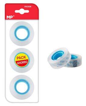 MP κολλητική ταινία Crystal PA506-01, 12mm, 33m, διάφανη, 3τμχ - Office Supplies