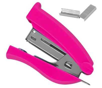 MP mini συρραπτικό με ανταλλακτικά PA612, 24/6, 12 φύλλα, ροζ - Office Supplies