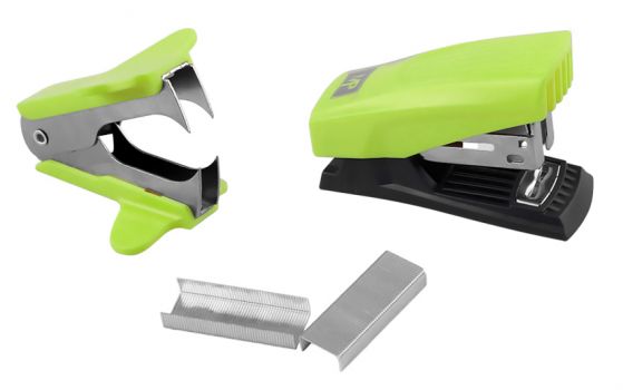 MP mini συρραπτικό/αποσυρραπτικό με ανταλλακτικά PA617, 24/6, πράσινο - Office Supplies