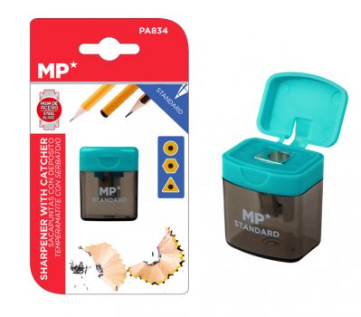 MP ξύστρα μολυβιών με κάδο PA834, πράσινη - Office Supplies