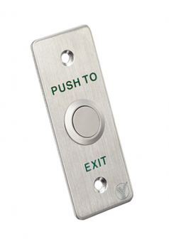 YLI ELECTRONIC χωνευτό μπουτόν PBK-814A, 35 x 90mm, 3Α, ασημί - Συστήματα Ασφαλείας