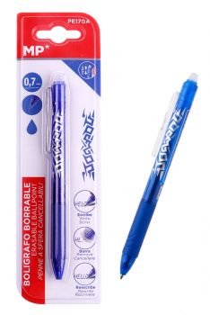 MP στυλό erasable με γόμα PE170A, 0.7mm, μπλε - Office Supplies