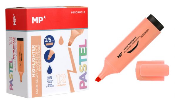 MP μαρκαδόρος υπογράμμισης PE505NC-S, πορτοκαλί, 12τμχ - Office Supplies