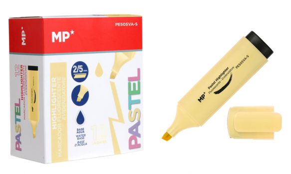 MP μαρκαδόρος υπογράμμισης PE505VA-S, κίτρινος, 12τμχ - Office Supplies