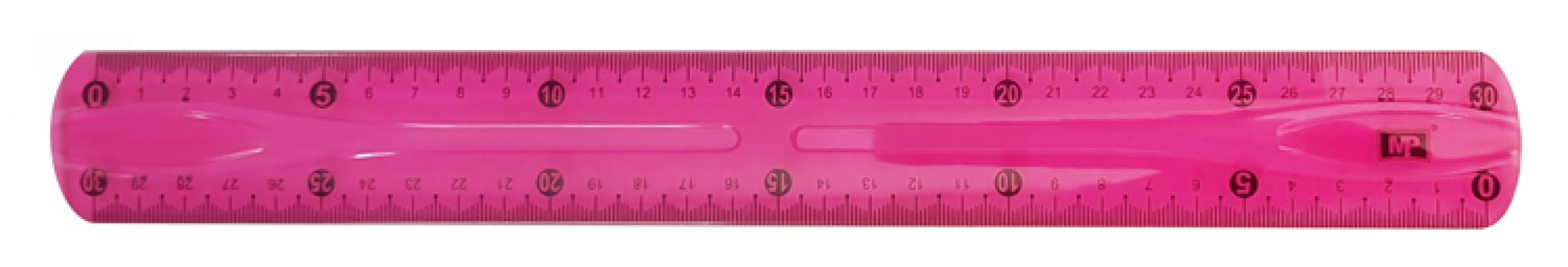 MP εύκαμπτος χάρακας PL003, 30cm, ροζ - Office Supplies