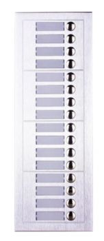 PAILI Επέκταση θυροτηλεόρασης PL619-16E 16 κουδουνιών, εντοιχιζόμενη - Security systems