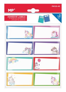 MP αυτοκόλλητες ετικέτες τετραδίων PN125-45, 65x32mm, 8 σχέδια, 16τμχ - Office Supplies