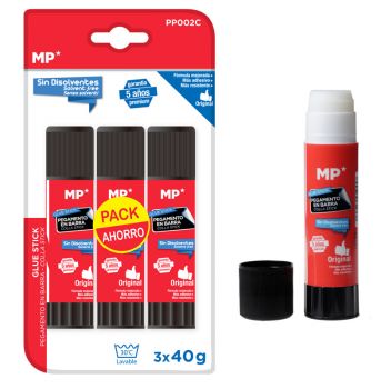 MP κόλλα στικ PP002C, διάφανη, 40g, 3τμχ - Office Supplies