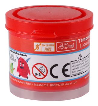 MP τέμπερα ζωγραφικής PP610-04, 40ml, κόκκινη - Office Supplies