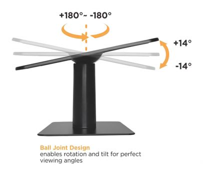BRATECK βάση projector γραφείου PRS-01, 10kg - Image - Audio