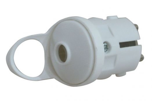 POWERTECH Φις ρεύματος Schuko PT-172, αρσενικό, λευκό - Headlamps - Surges - Reels