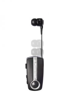 POWERTECH Bluetooth earphone Klipp PT-733, multipoint, BT V4.1, ασημί - Ακουστικά - Bluetooth