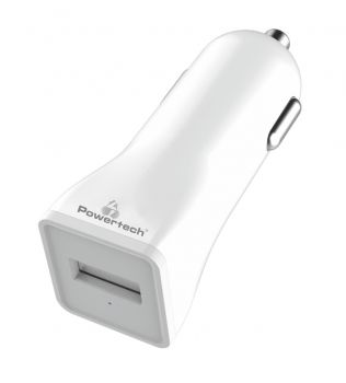 POWERTECH Φορτιστής Αυτοκινήτου PT-762, 1x USB, 1A, λευκός - Mobile chargers