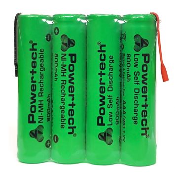 POWERTECH επαναφορτιζόμενη μπαταρία PT-791 800mAh, AAΑ HR03, 4τμχ - Alkaline / Rechargeable batteries