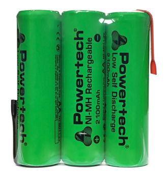 POWERTECH επαναφορτιζόμενη μπαταρία PT-793 2100mAh, AΑ HR6, 3τμχ - Alkaline / Rechargeable batteries
