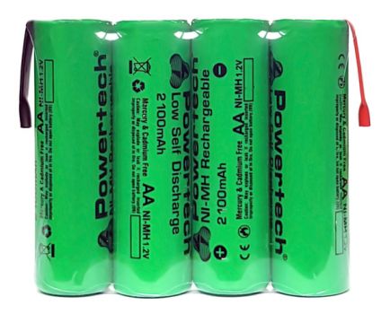 POWERTECH επαναφορτιζόμενη μπαταρία PT-794 2100mAh, AΑ HR6, 4τμχ - Alkaline / Rechargeable batteries