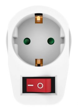 POWERTECH αντάπτορας ρεύματος PT-811, 1x schuko, 16A, λευκός - Headlamps - Surges - Reels