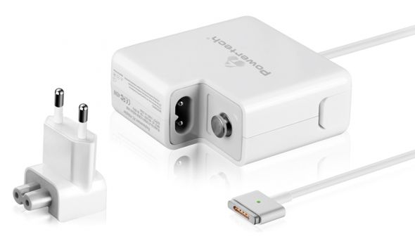 POWERTECH τροφοδοτικό laptop PT-836 για Apple Macbooks, 45W, λευκό - Laptop chargers