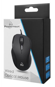 POWERTECH ενσύρματο ποντίκι PT-937, οπτικό, 1000DPI, μαύρο - Περιφερειακά PC