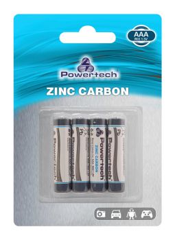 POWERTECH Zinc Carbon μπαταρίες PT-948, AAA R03 1.5V, 4τμχ - Alkaline / Rechargeable batteries