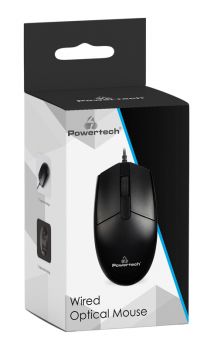 POWERTECH ενσύρματο ποντίκι PT-964, οπτικό, 1000DPI, μαύρο - Περιφερειακά PC