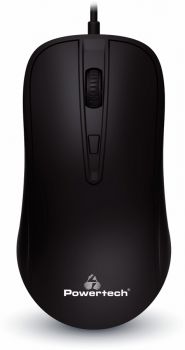 POWERTECH ενσύρματο ποντίκι PT-970, οπτικό, 1600DPI, μαύρο - Περιφερειακά PC