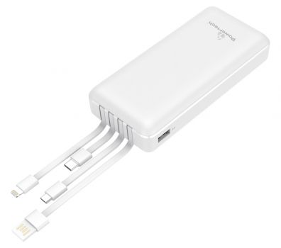 POWERTECH Power Bank PT-979 20000mAh, 4x Output, PD 20W & QC 18W, λευκό - Power Bank