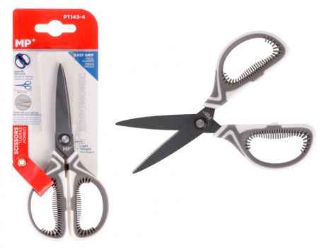 MP ψαλίδι χαρτιού PT143-4, μεταλλική λεπίδα, 14.5cm, λευκό-γκρι - Office Supplies
