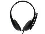 POWERTECH Headphones με μικρόφωνο PT-734 105dB, 40mm, 3.5mm, 1.8m, μαύρο - Περιφερειακά PC