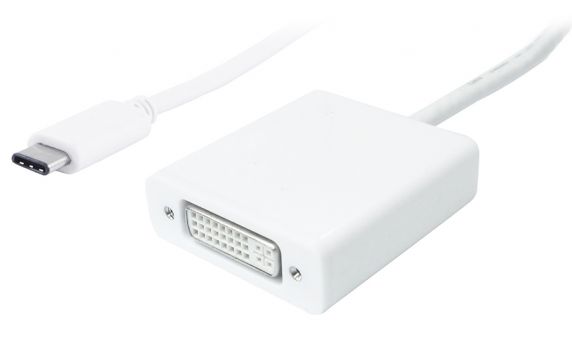 POWERTECH αντάπτορας USB Type-C σε DVI PTH-036, 4K, λευκό - Cables - Adapters