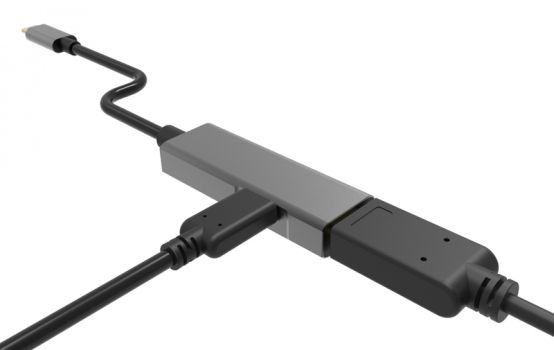 POWERTECH αντάπτορας USB Type-C σε HDMI + PD PTH-055, 4K, γκρι - Cables - Adapters