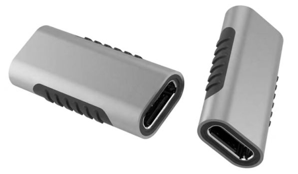 POWERTECH αντάπτορας USB-C θηλυκό σε USB-C θηλυκό PTH-060, γκρι - Cables