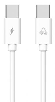 POWERTECH Καλώδιο USB Type-C PTR-0093, 48W 3A, 1m, λευκό - Καλώδια