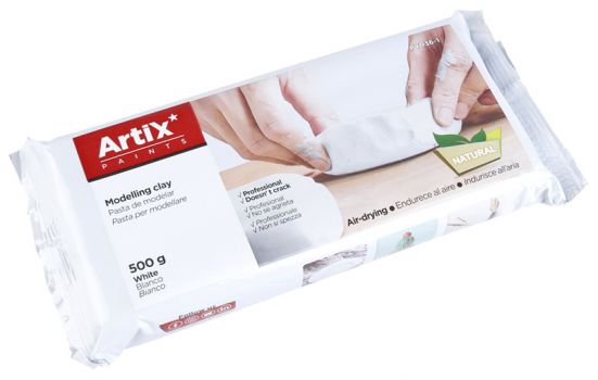 ARTIX PAINTS φυσικός πηλός PY036-1, χωρίς γλουτένη, 500γρ, λευκός - Office Supplies