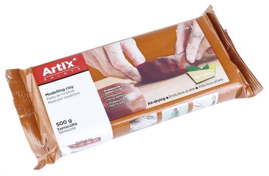 ARTIX PAINTS φυσικός πηλός PY036-2, χωρίς γλουτένη, 500γρ, καφέ - Office Supplies
