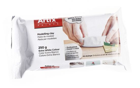 ARTIX PAINTS φυσικός πηλός PY038, 250γρ, λευκός - Office Supplies