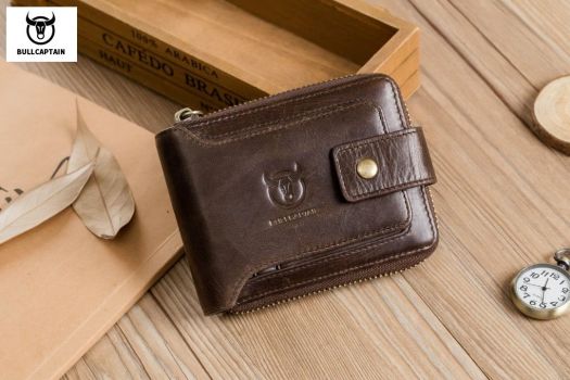 Bull Captain® Δερμάτινο πορτοφόλι QB-231 Καφέ - Bags - Wallets
