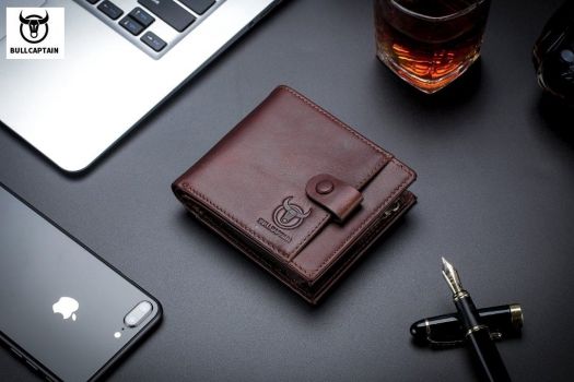 Bull Captain® Δερμάτινο πορτοφόλι QB-H 038 Καφέ - Bags - Wallets