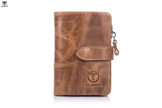 Bull Captain® Δερμάτινο πορτοφόλι QB-V 01 Καφέ Ανοικτό - Bags - Wallets