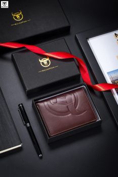 Bull Captain® Δερμάτινο πορτοφόλι QB0203-V Καφέ - Bags - Wallets