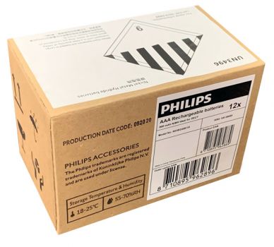 PHILIPS επαναφορτιζόμενη μπαταρία R03B2A80 800mAh, AAA HR03 Micro, 2τμχ - Alkaline / Rechargeable batteries