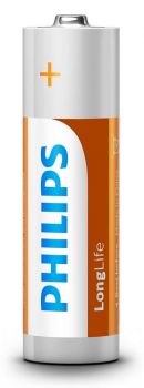 PHILIPS LongLife Zinc chloride μπαταρίες R6L4B/10 AA R6 Mignon, 4τμχ - Alkaline / Rechargeable batteries