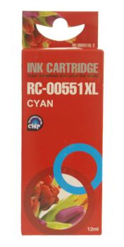 Συμβατό InkJet για Canon CLI-551, 12ml, Cyan - Toner - Inkjet