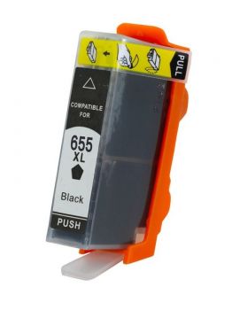 Συμβατό Inkjet για HP, 655, 21.6ml, Black - Toner - Inkjet
