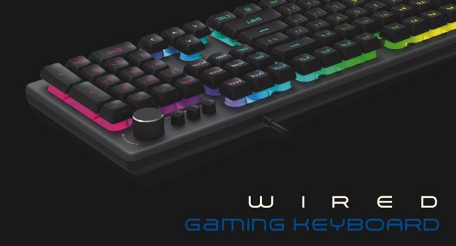 ROAR gaming πληκτρολόγιο RR-0007, ενσύρματο, RGB, ασημί - Περιφερειακά PC